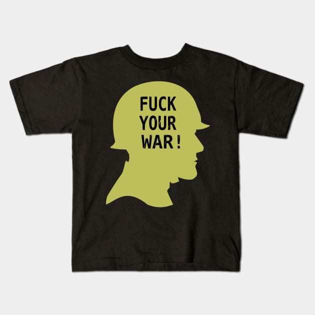 Anti war Kids T-Shirt by shirtsandmore4you